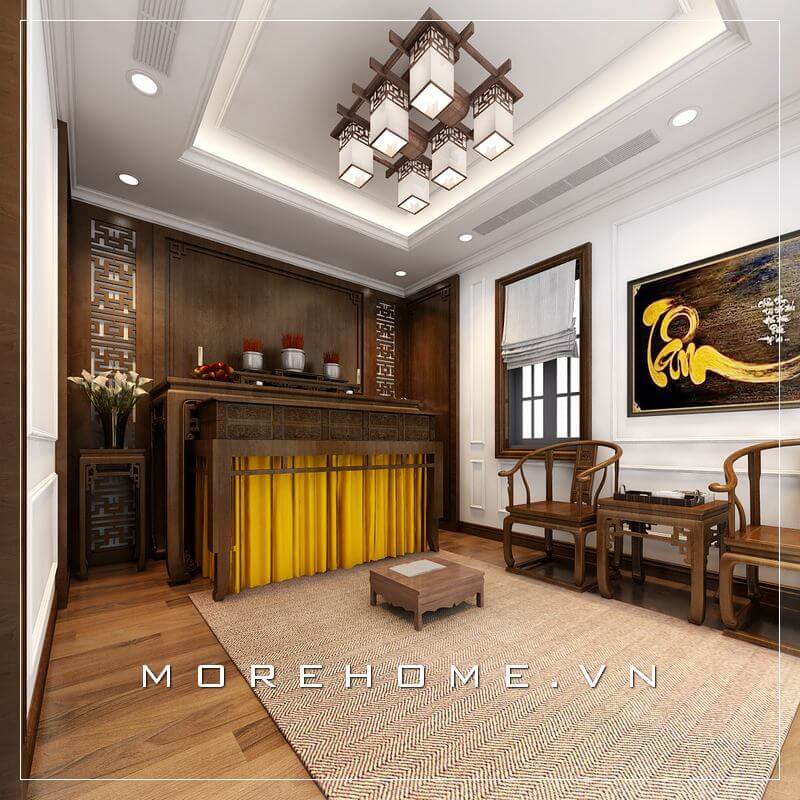 thiết kế phòng thờ